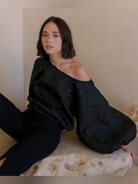 Arianne Elmy All Black Good Luck‎ Top XS